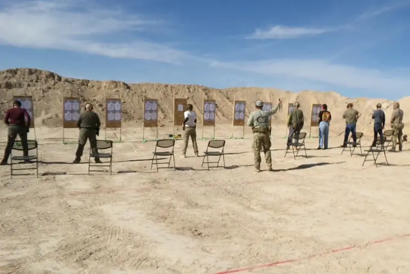 Shooters on the line at a match